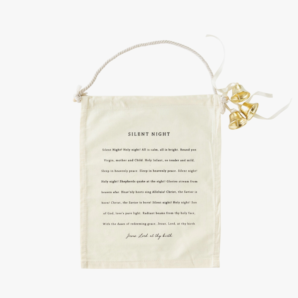 Silent Night Canvas Banner