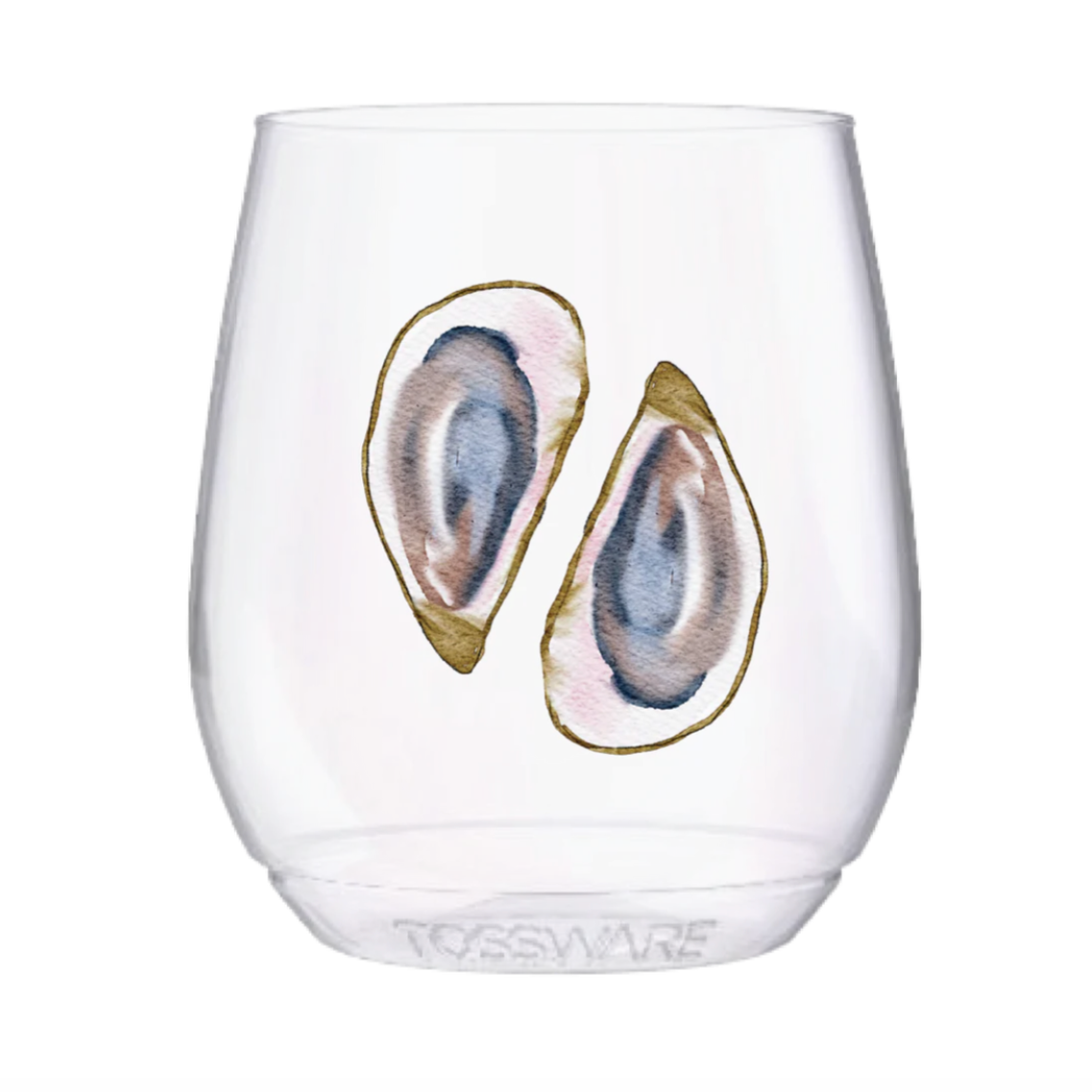 Stemless Oyster Wine Glass Set
