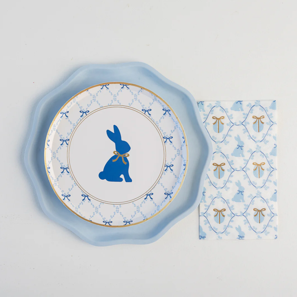 Grandmillennial Easter Small Round Plates