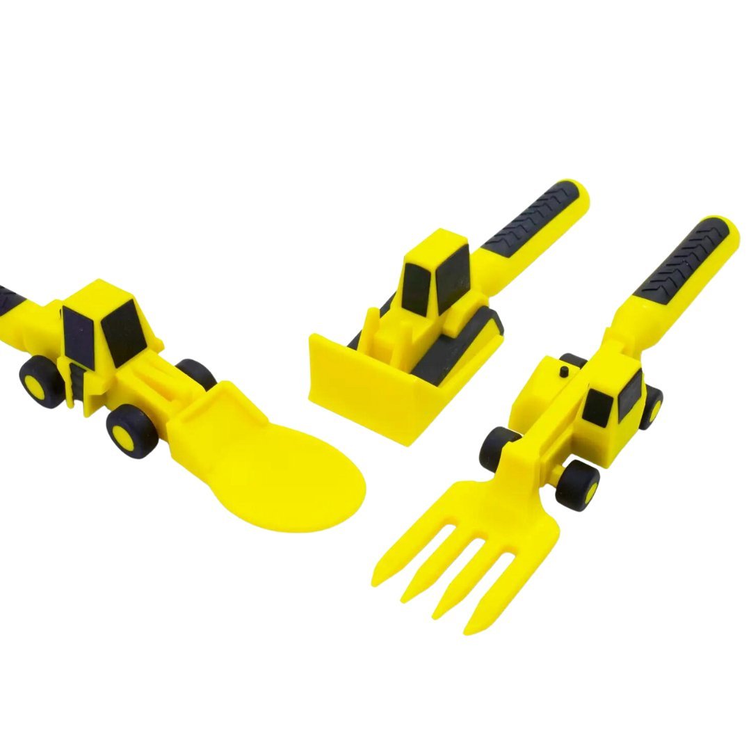 Toddler Construction Plate + Utensils - Henry + Olives