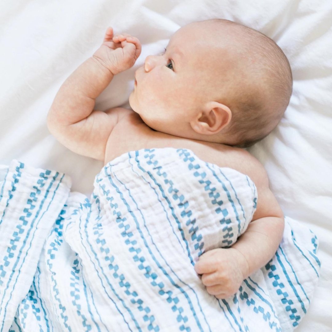 Bebe au Lait Wyoming + Western Stripe Classic Muslin Swaddle Blanket Set - Henry + Olives