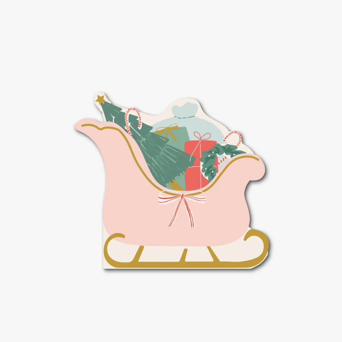 Christmas Sleigh Shaped Napkins - Henry + Olives