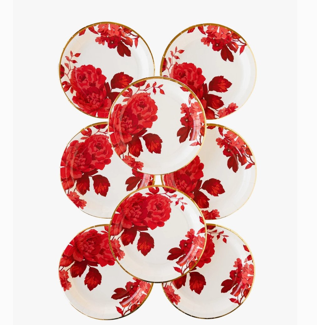 Floral Paper Pllate - Henry + Olives