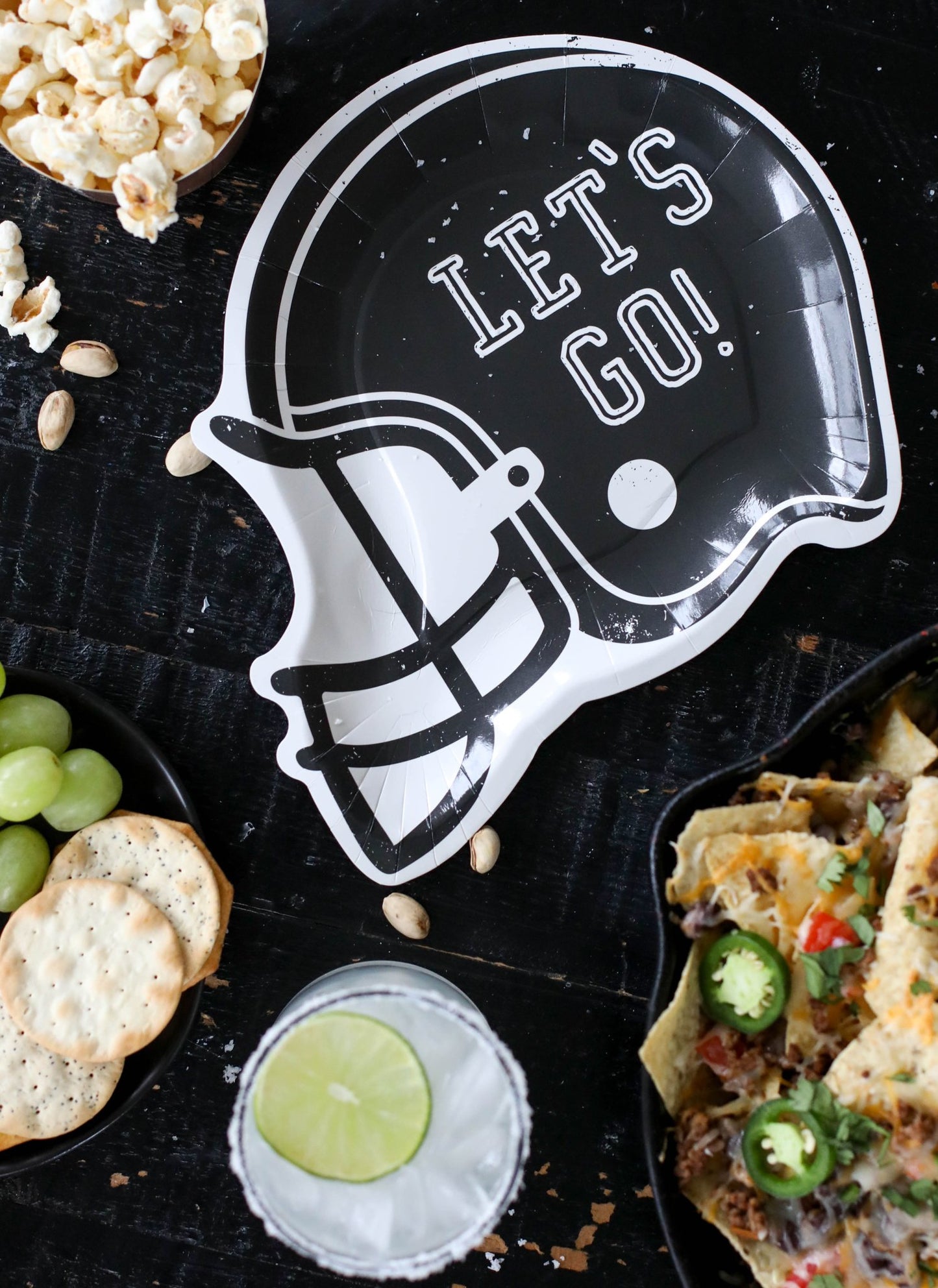 Football Paper Plates - Henry + Olives
