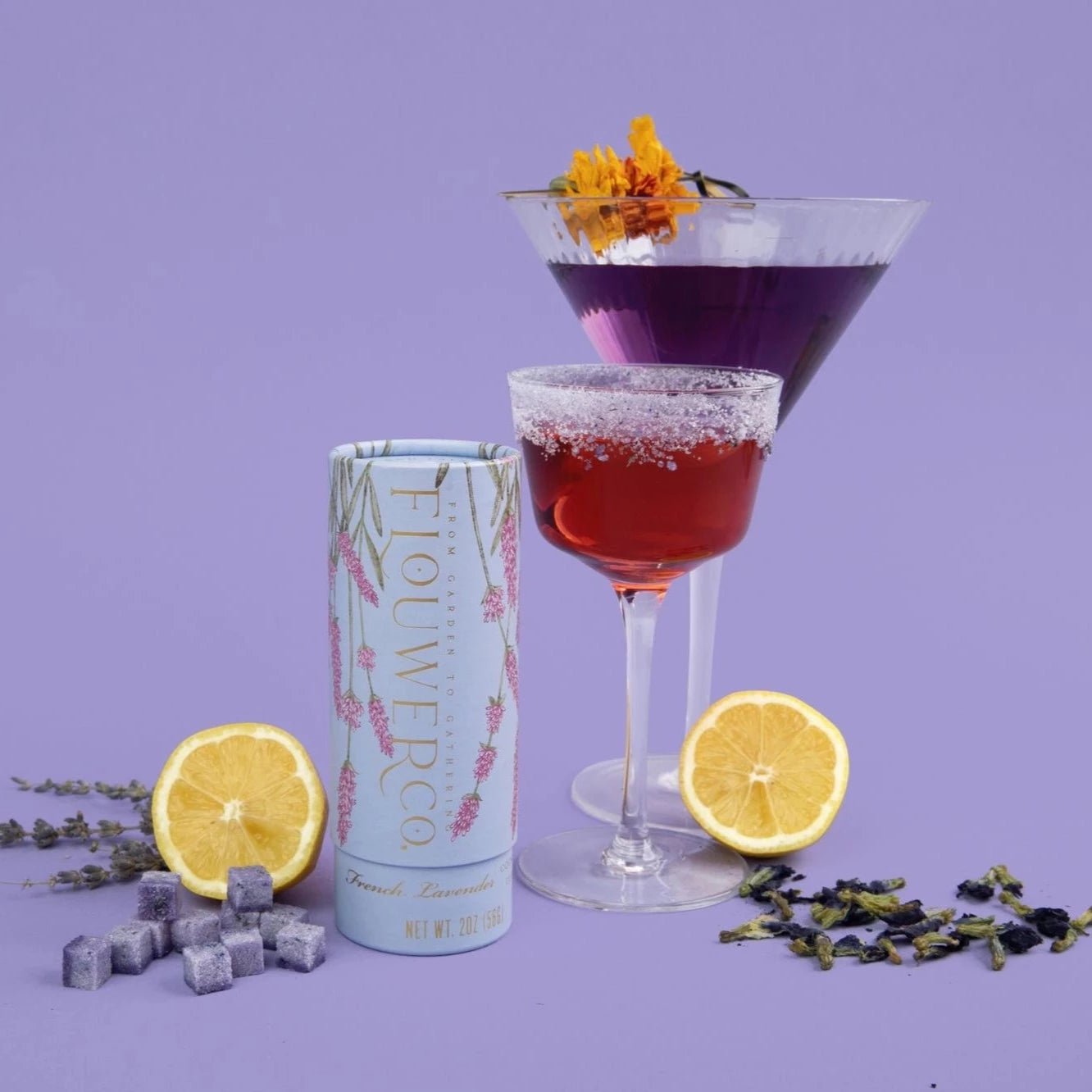 French Lavender Cocktail Cubes - Henry + Olives