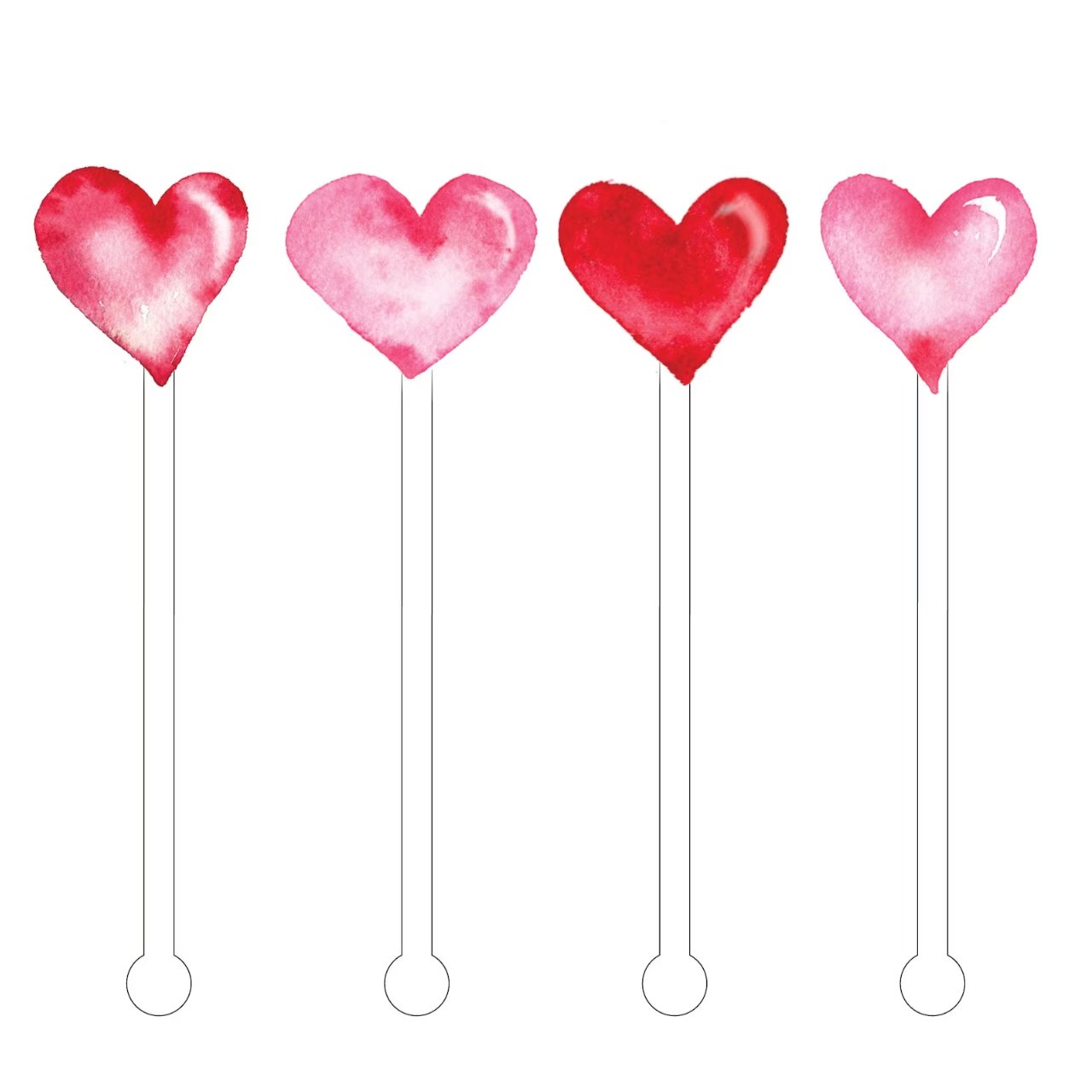 Full Hearts Acrylic Stir Sticks - Henry + Olives