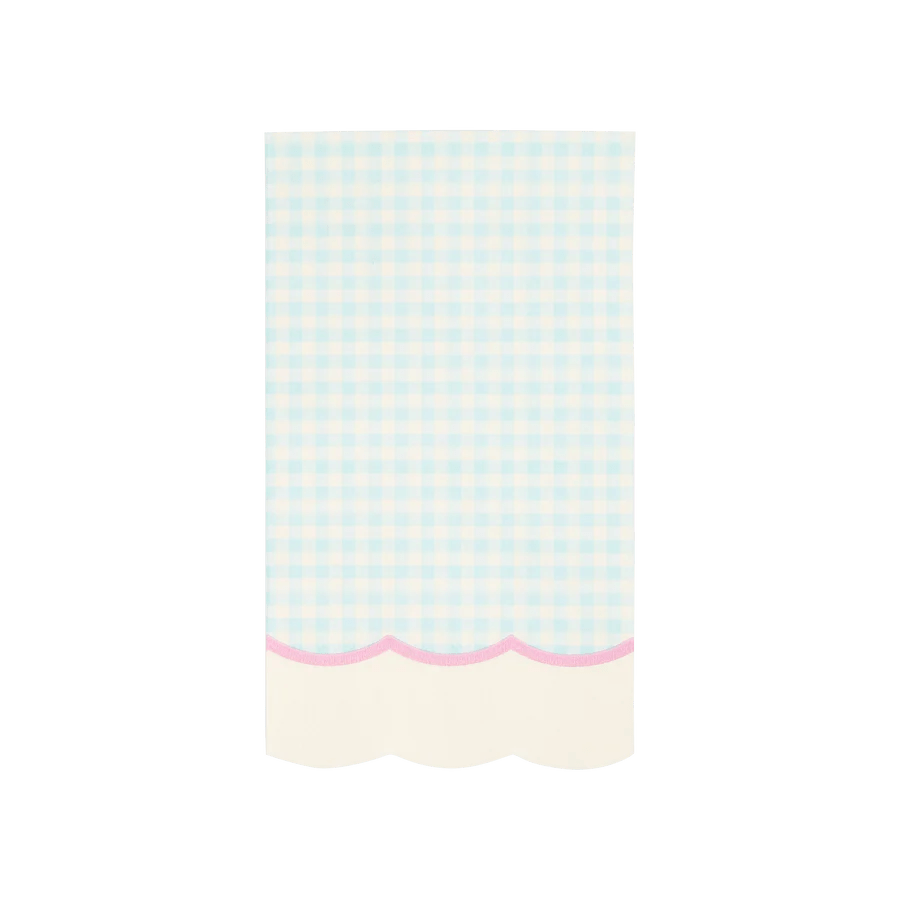 Gingham Scallop Fringe Paper Napkin Set - Henry + Olives
