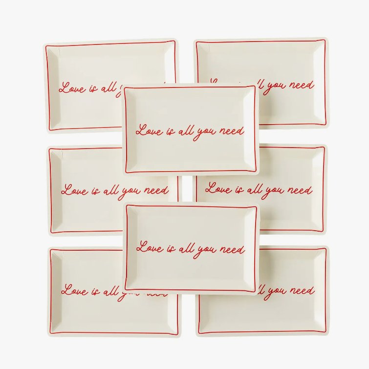 Love is All You Need Heart Shaped Plates - Henry + Olives