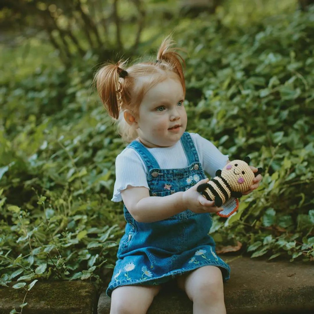 Organic Bumblebee Rattle - Henry + Olives