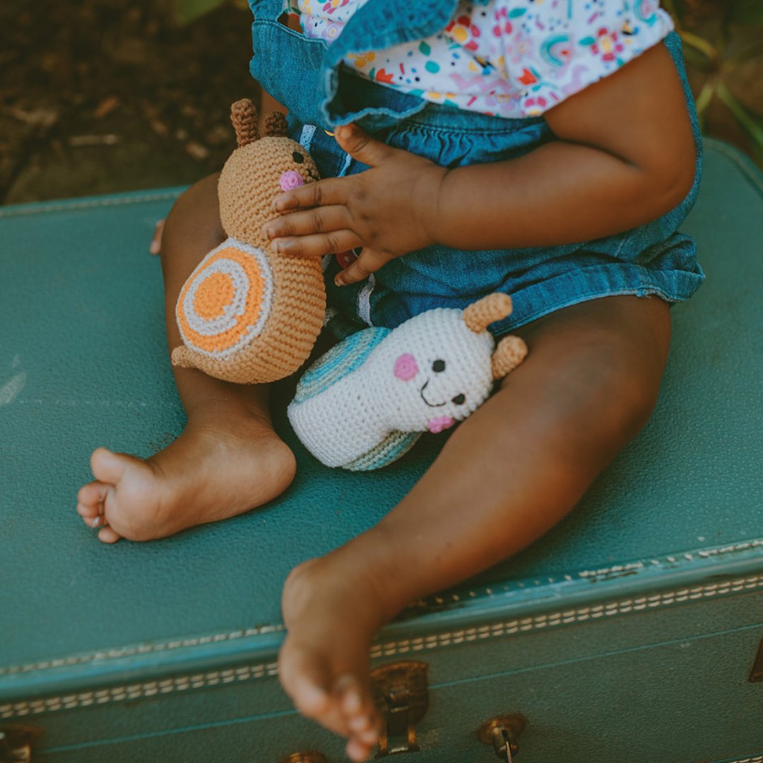 Organic Snail Rattle - Henry + Olives