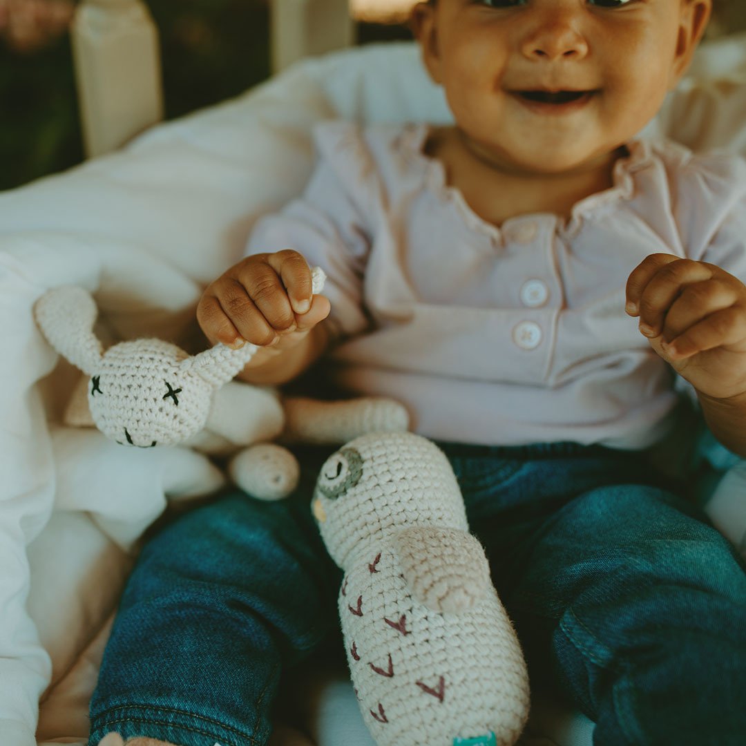 Organic Woodland Owl Rattle - Henry + Olives