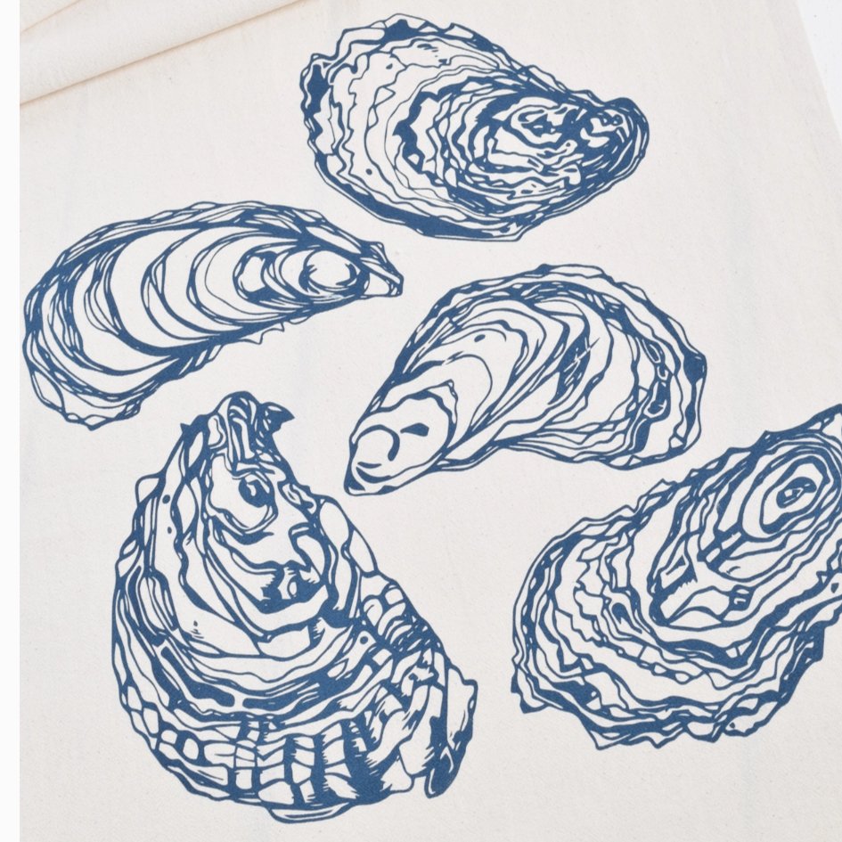 Oyster Tea Towel - Henry + Olives