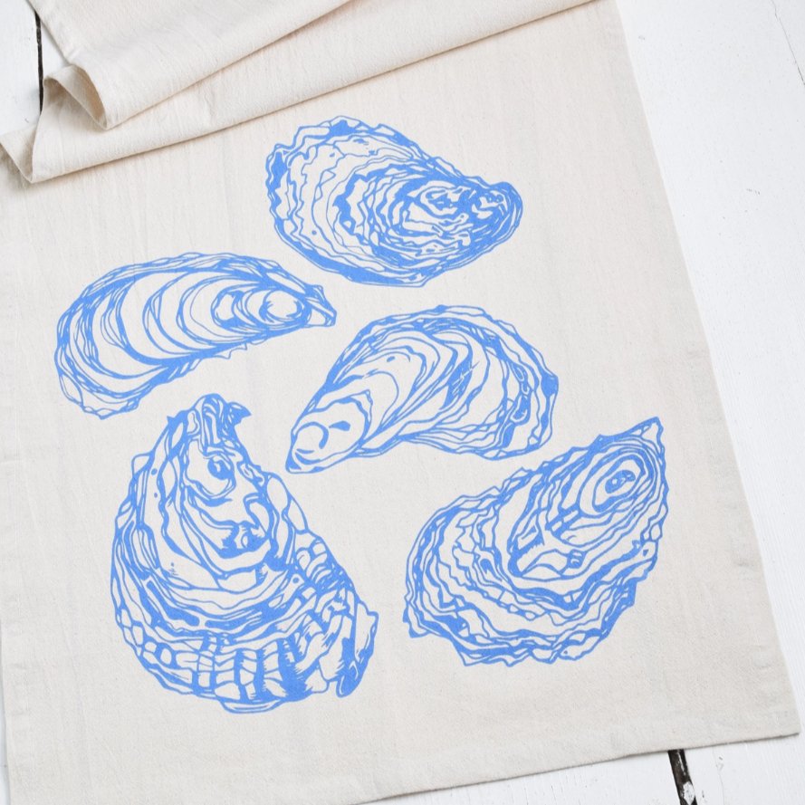 Oyster Tea Towel - Henry + Olives
