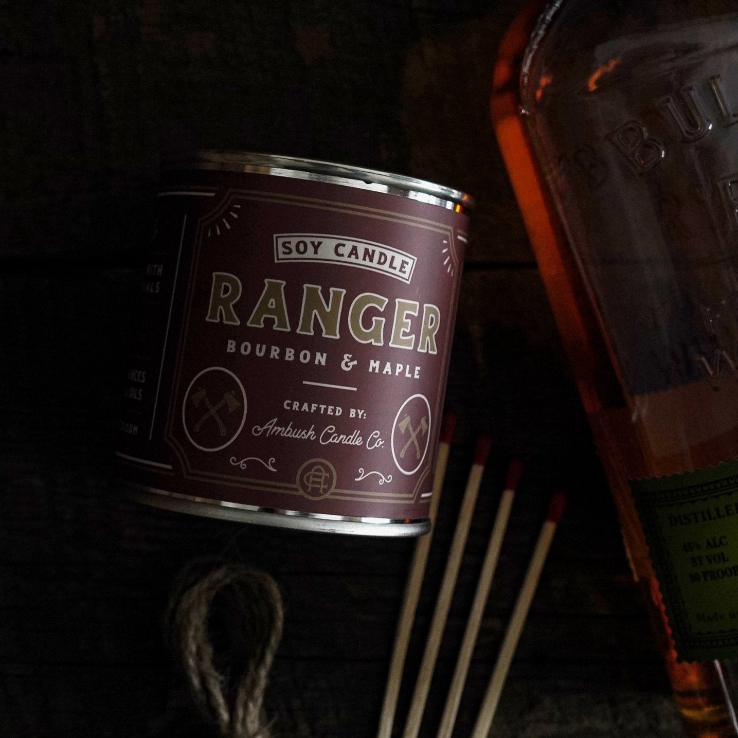 Ranger 8 oz Soy Candle - Bourbon + Maple - Henry + Olives
