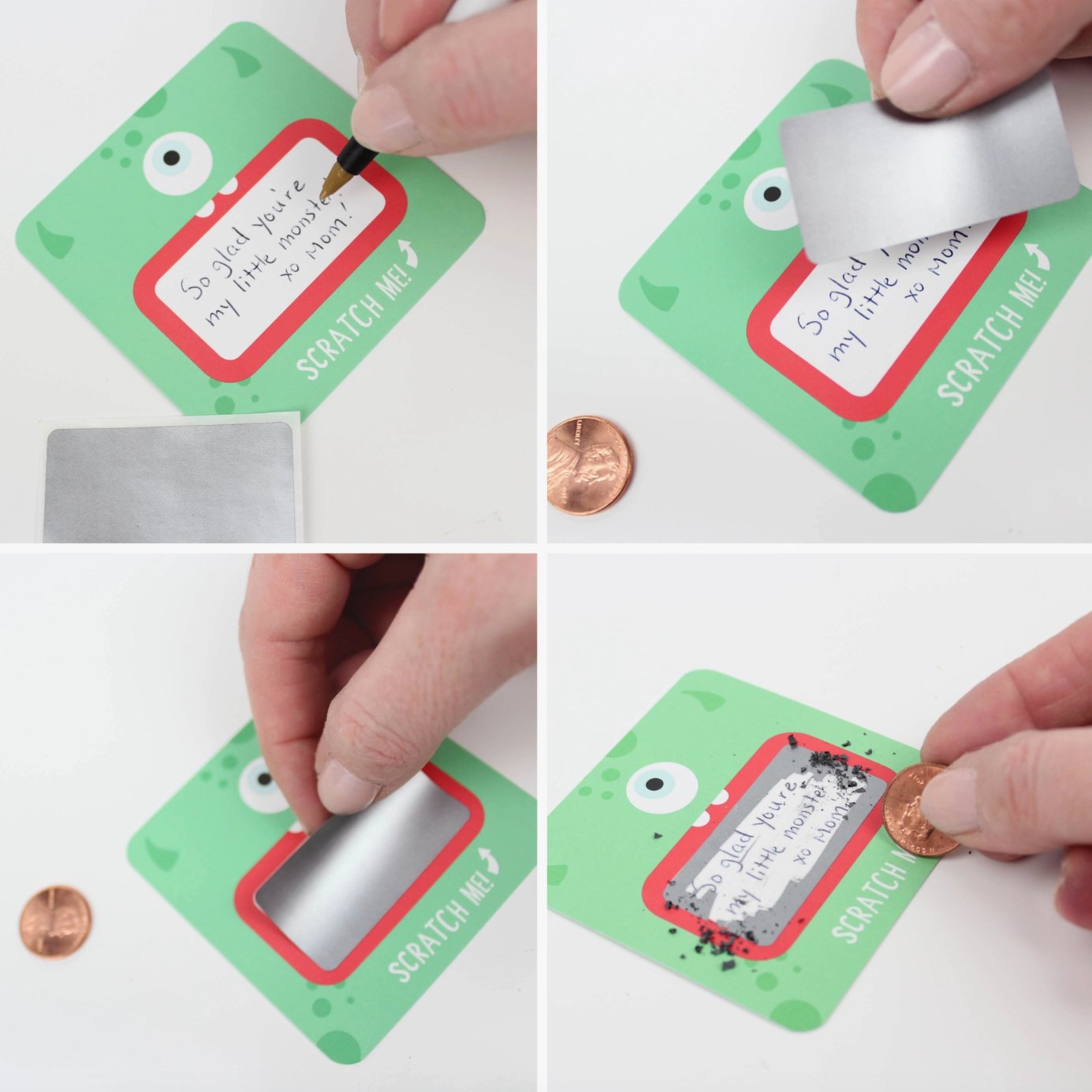 Scratch-off Monster Lunchbox Notes - Henry + Olives