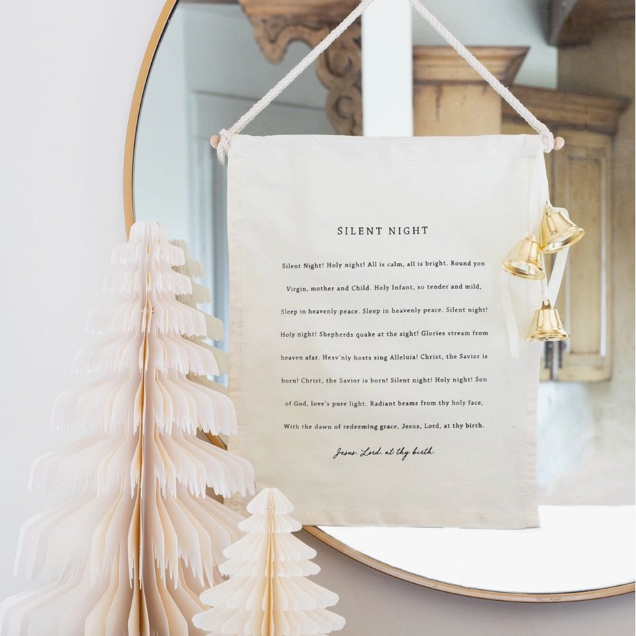 Silent Night Canvas Banner - Henry + Olives