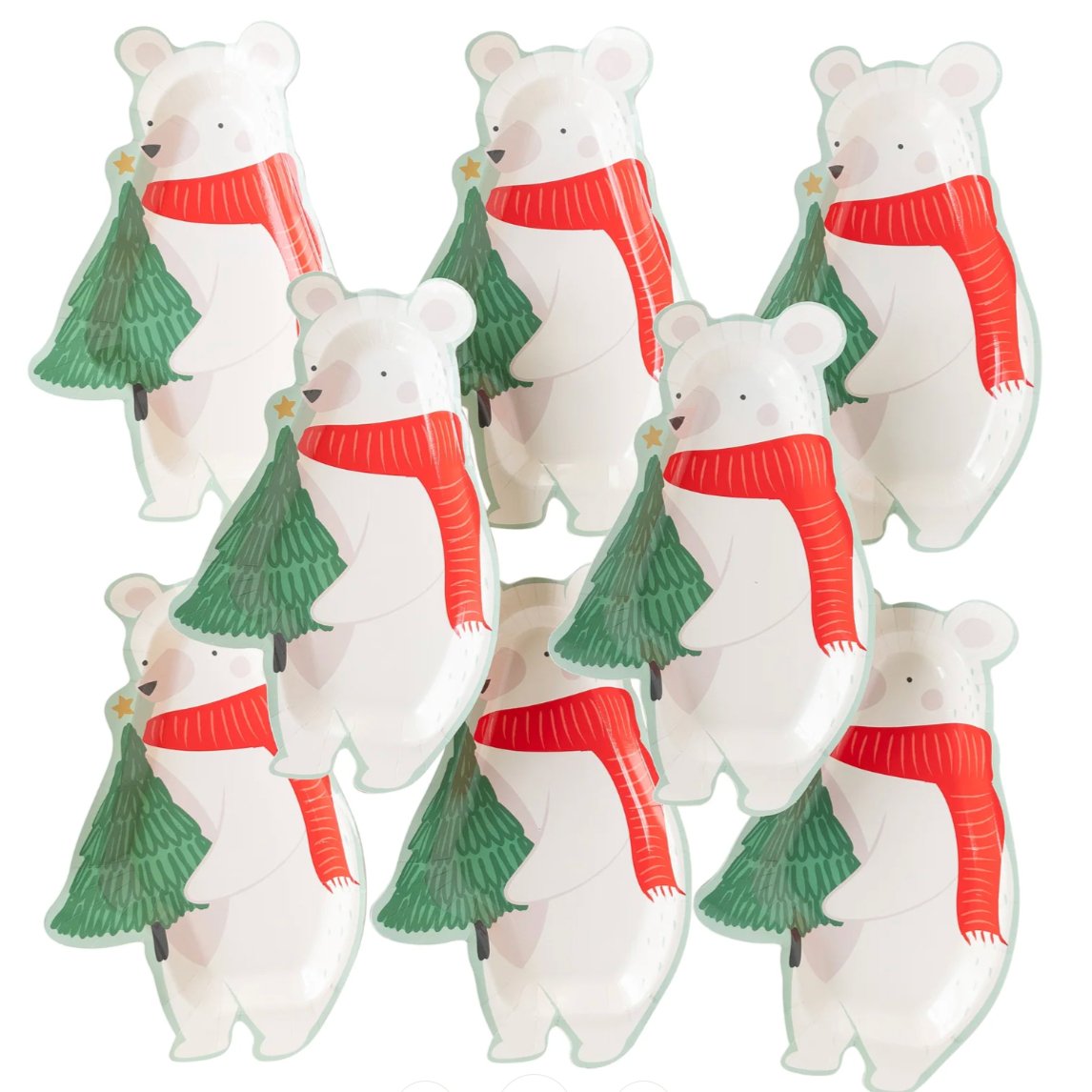 Snow Fun Bear Shaped Plate - Henry + Olives