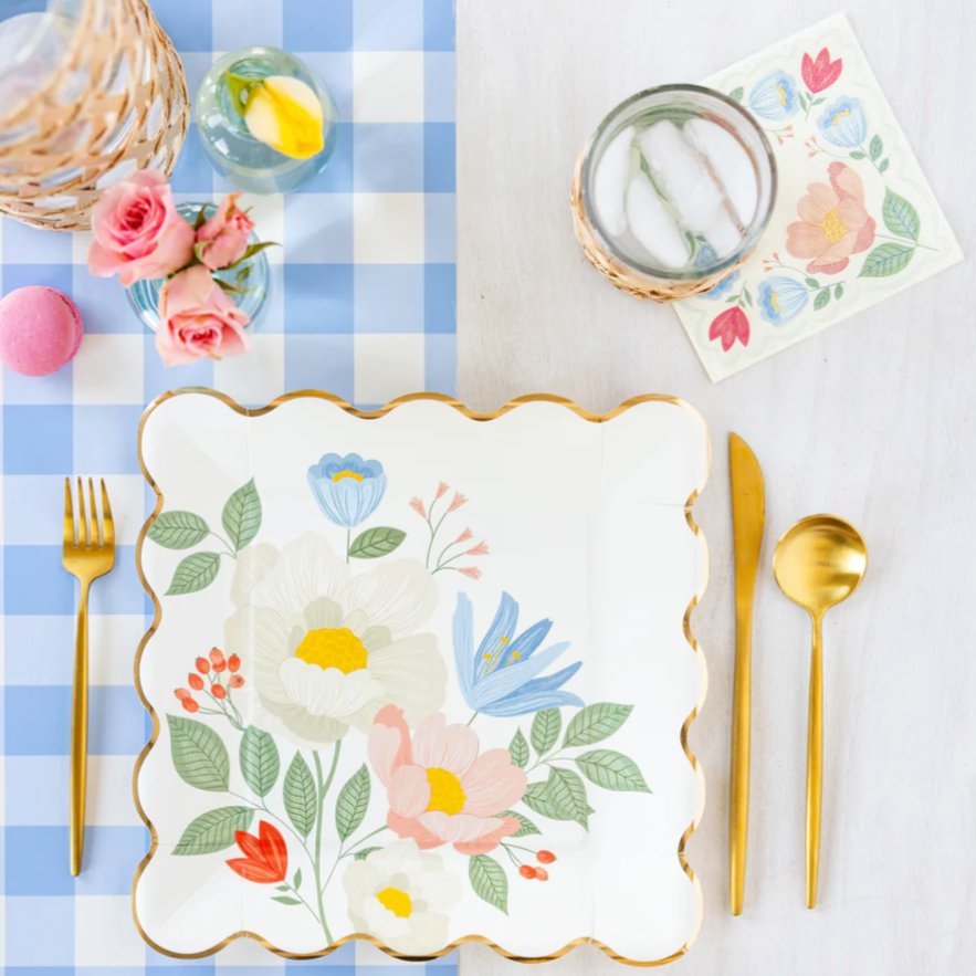 Spring Floral Corner Napkins - Henry + Olives
