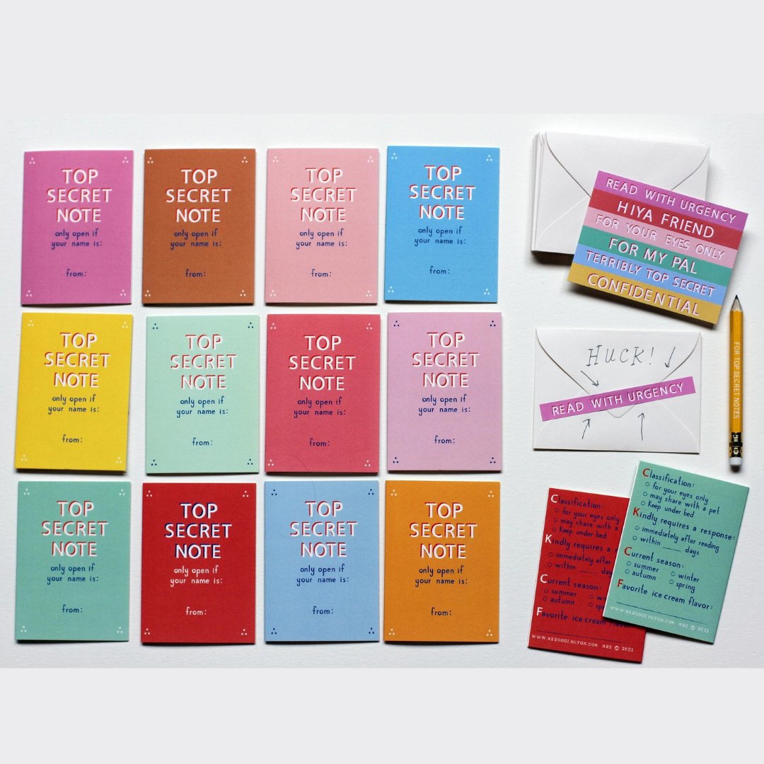 Top Secret Friendship Notes - Henry + Olives