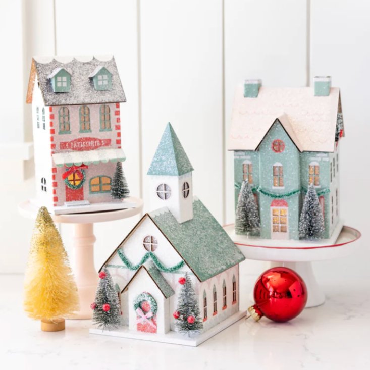 Village Christmas Paper House Decoration - Henry + Olives