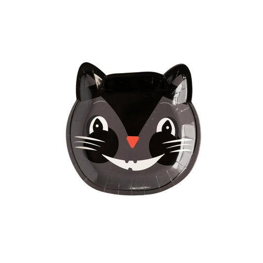 Vintage Halloween 8" Cat Plate - Henry + Olives