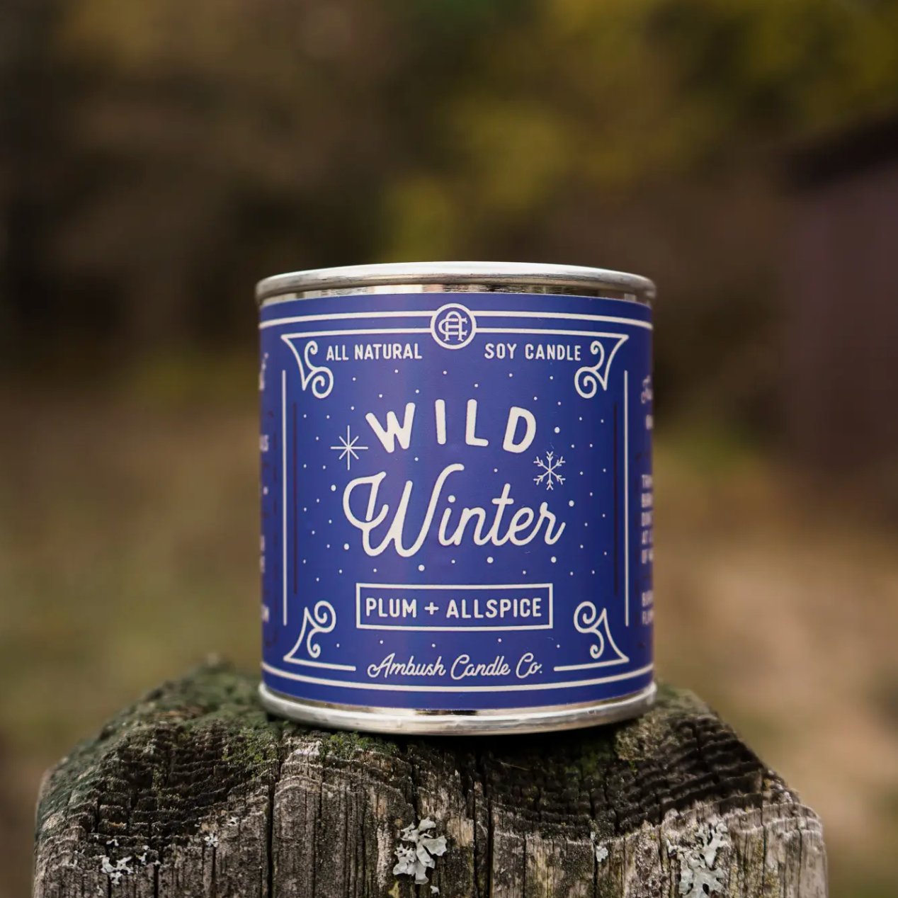 Wild Winter 8 oz Soy Candle - Plum + Allspice - Henry + Olives