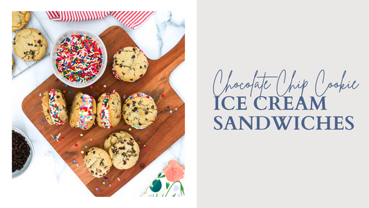 Chocolate Chip Cookie Ice Cream Sandwiches