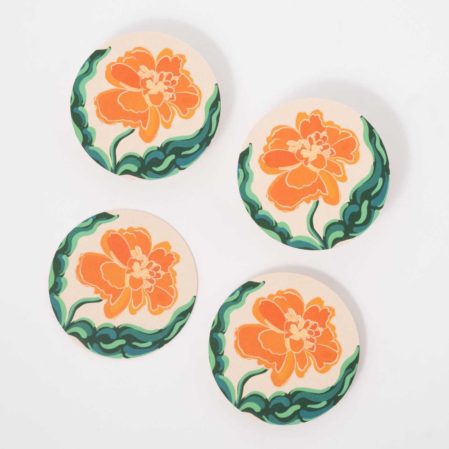 Marigold Coaster - Set of Four