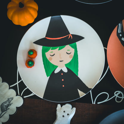 Trick or Treat Bamboo Reusable Halloween Plates