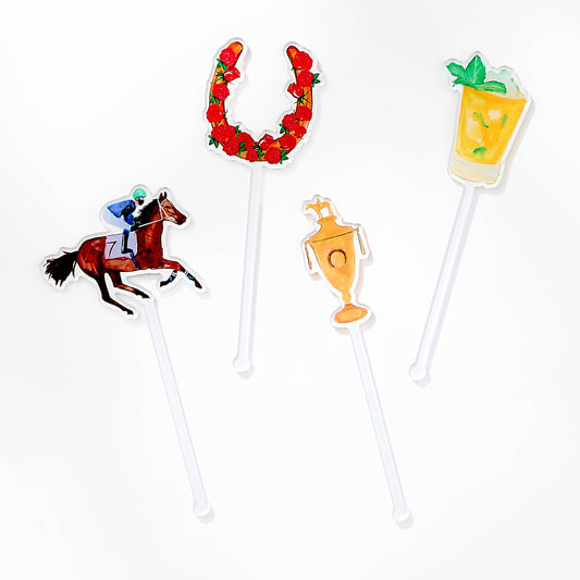 Kentucky Derby Acrylic Stir Sticks