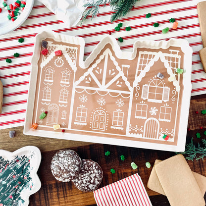Gingerbread House Melamine Tray
