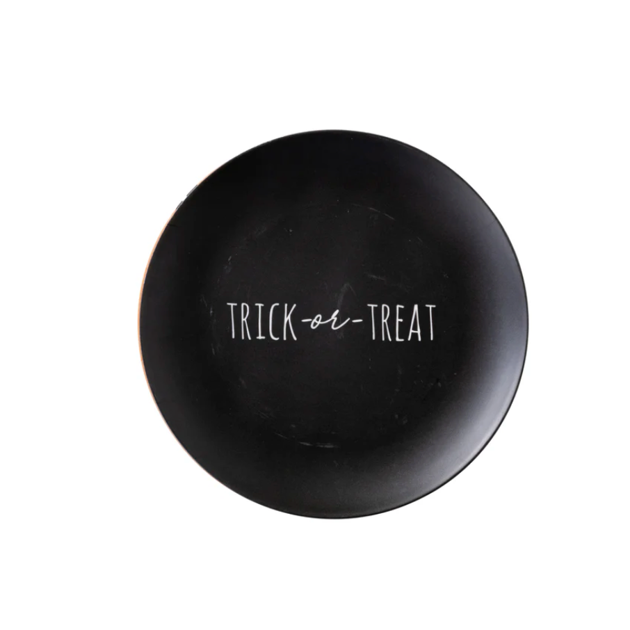 Trick or Treat Bamboo Reusable Halloween Plates