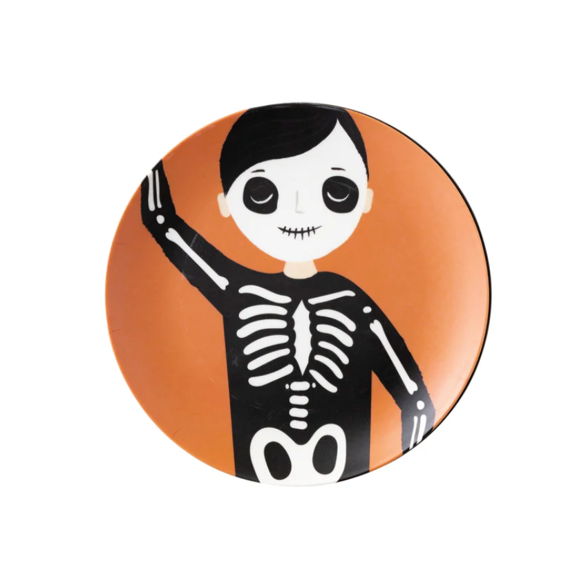 Trick or Treat Bamboo Reusable Halloween Plates