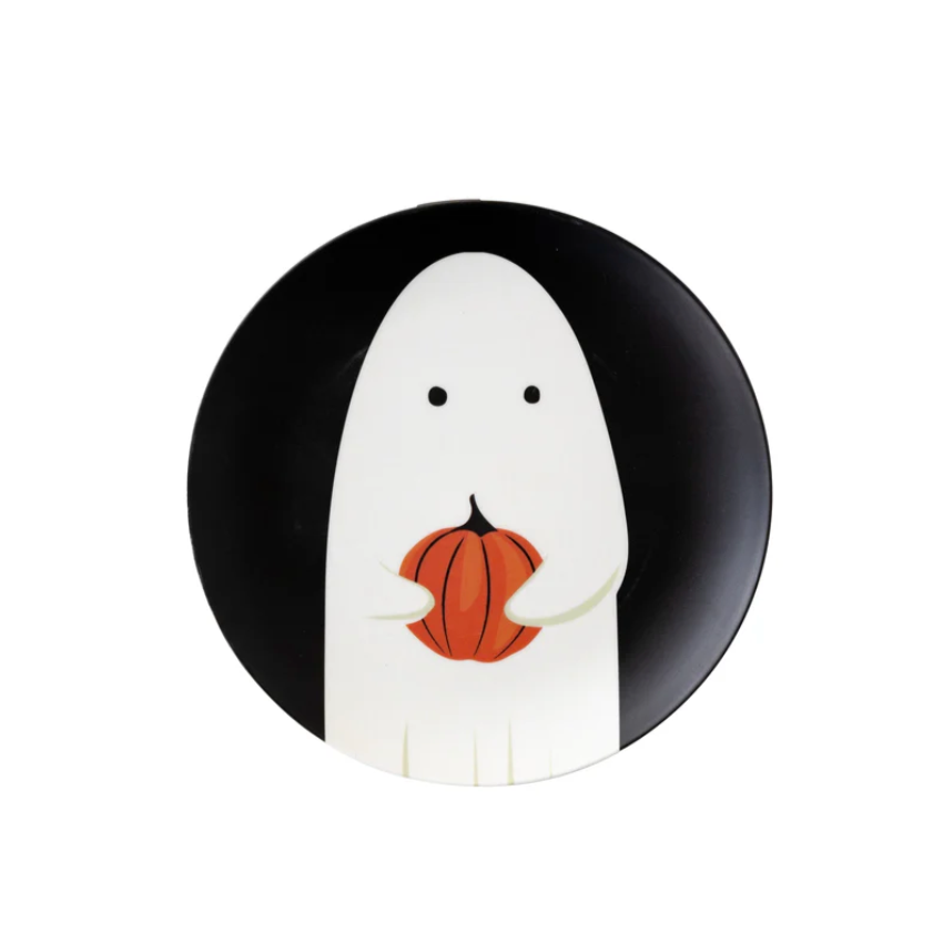 Trick or Treat Bamboo Reusable Halloween Plates