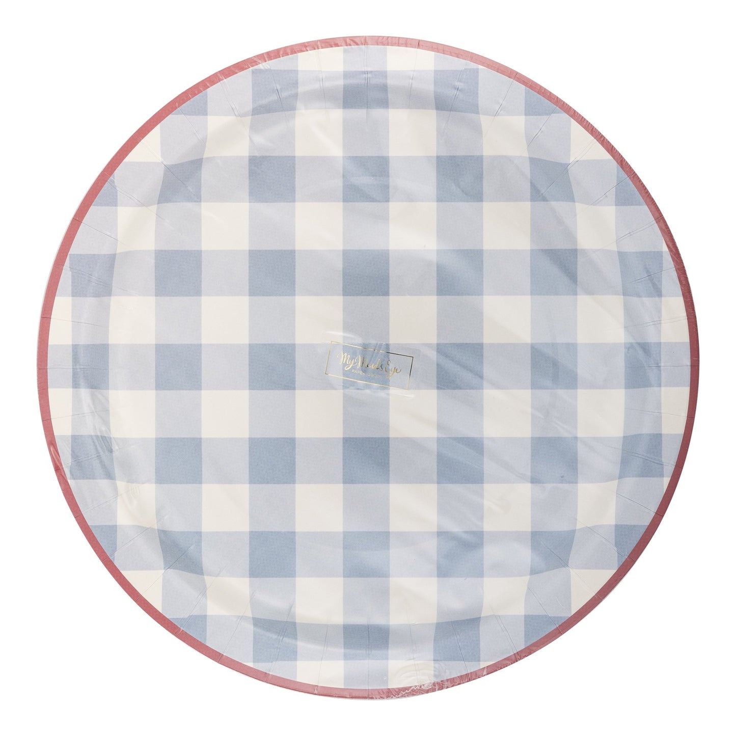 Hamptons Chambray Gingham Paper Plate - Henry + Olives