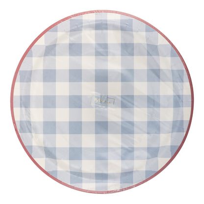 Hamptons Chambray Gingham Paper Plate - Henry + Olives