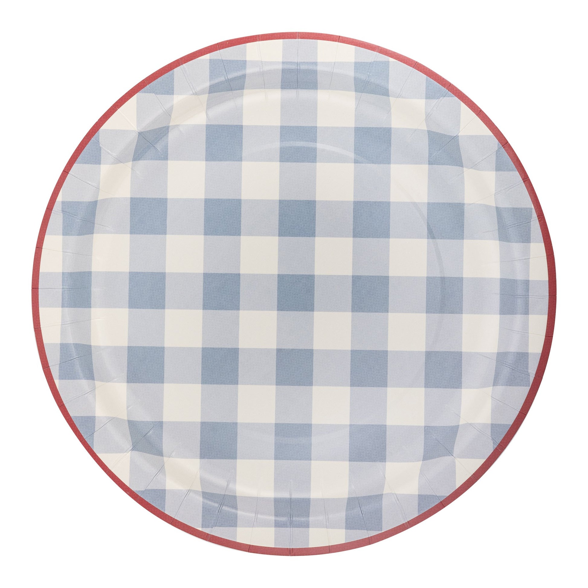 Hamptons Chambray Gingham Paper Plate - Henry + Olives