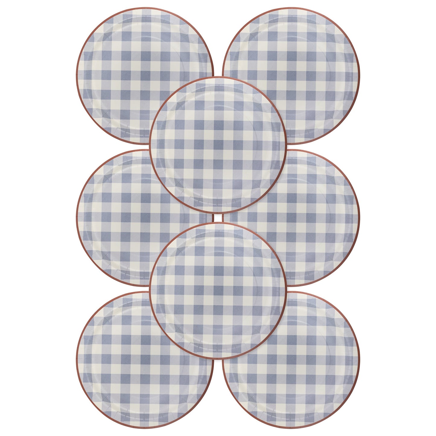 Hamptons Chambray Gingham Paper Plate - Henry + Olives