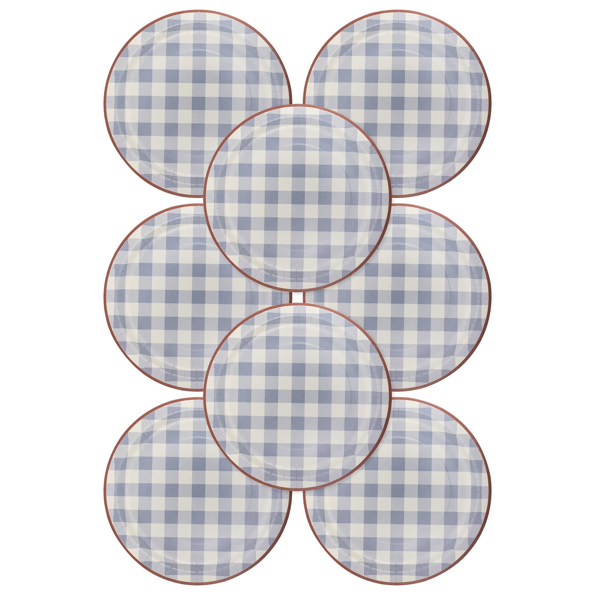 Hamptons Chambray Gingham Paper Plate - Henry + Olives