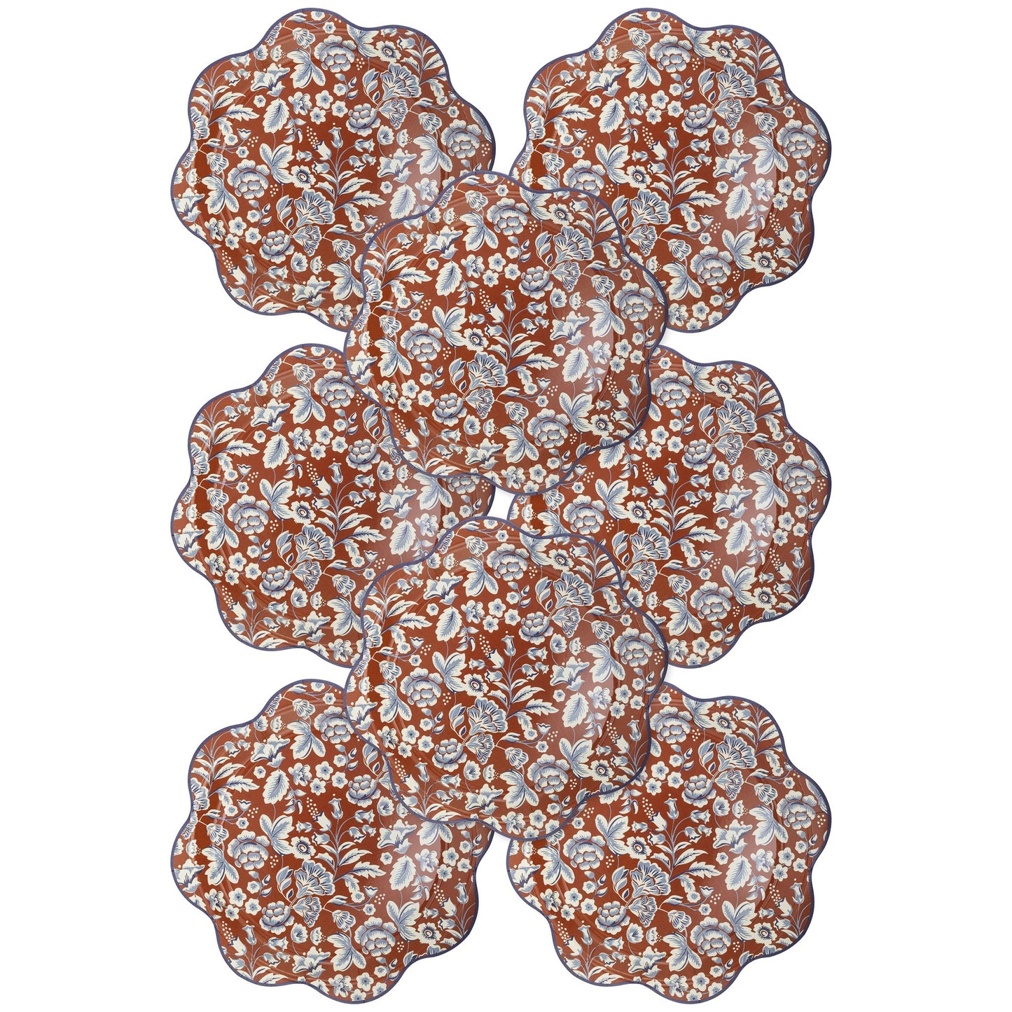 Hamptons Floral Wave Paper Plate - Henry + Olives