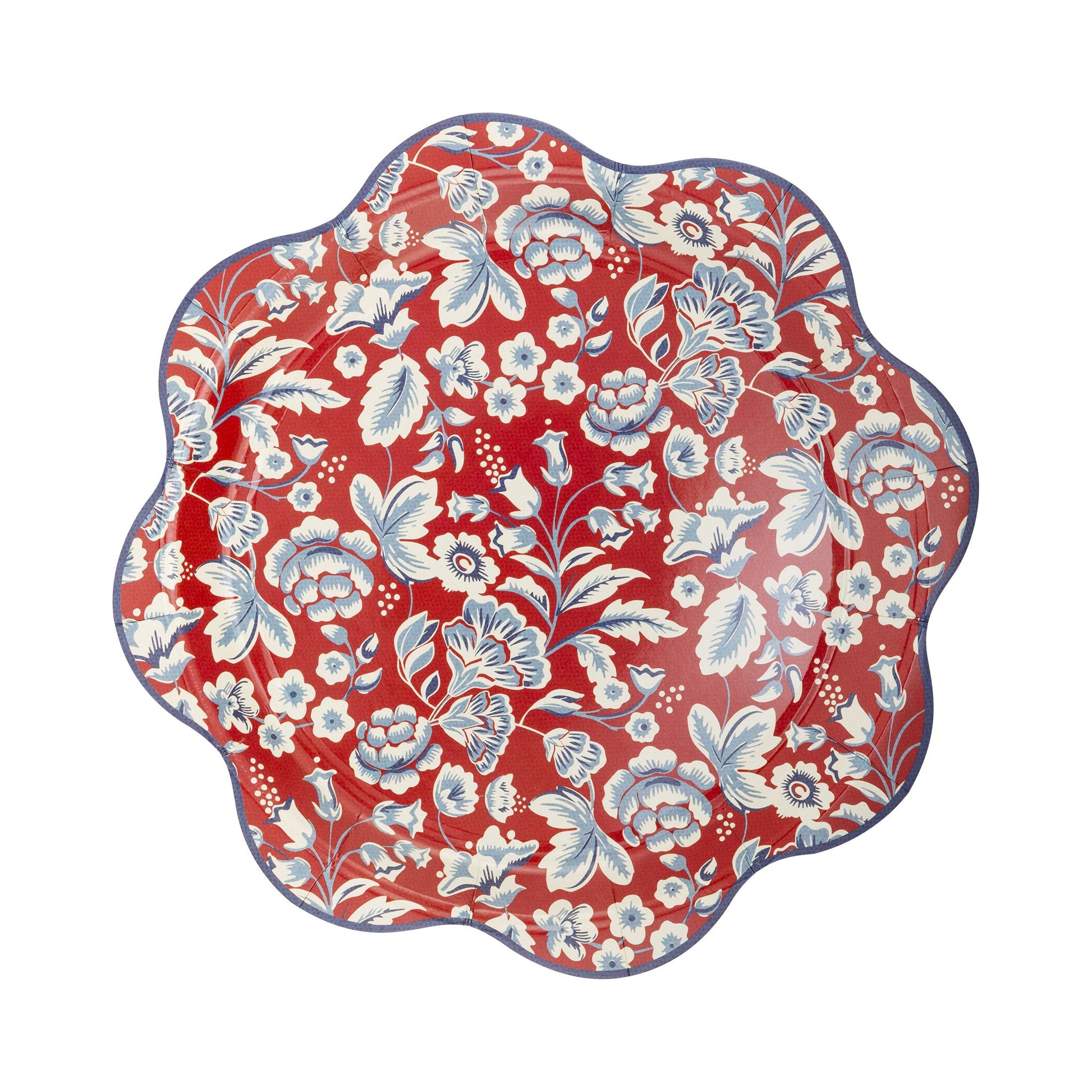 Hamptons Floral Wave Paper Plate - Henry + Olives