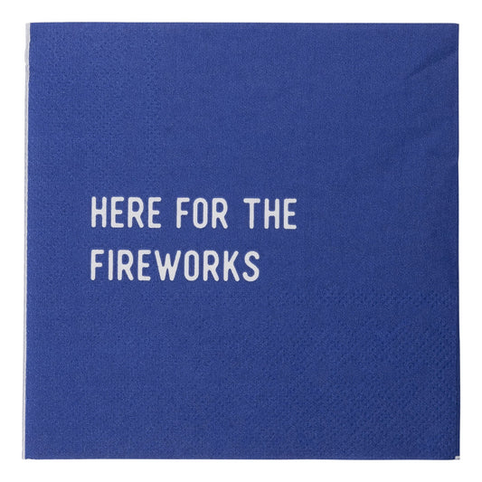 Here For Fireworks Paper Cocktail Napkins - Henry + Olives