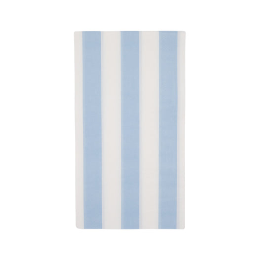 Sky Blue Cabana Stripe Guest Paper Napkins - Henry + Olives