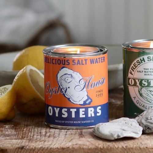 Vintage Oyster Style Candle - Henry + Olives