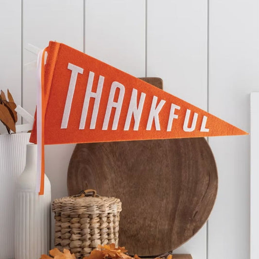 Autumn Thankful Felt Pennant Banner - Henry + Olives