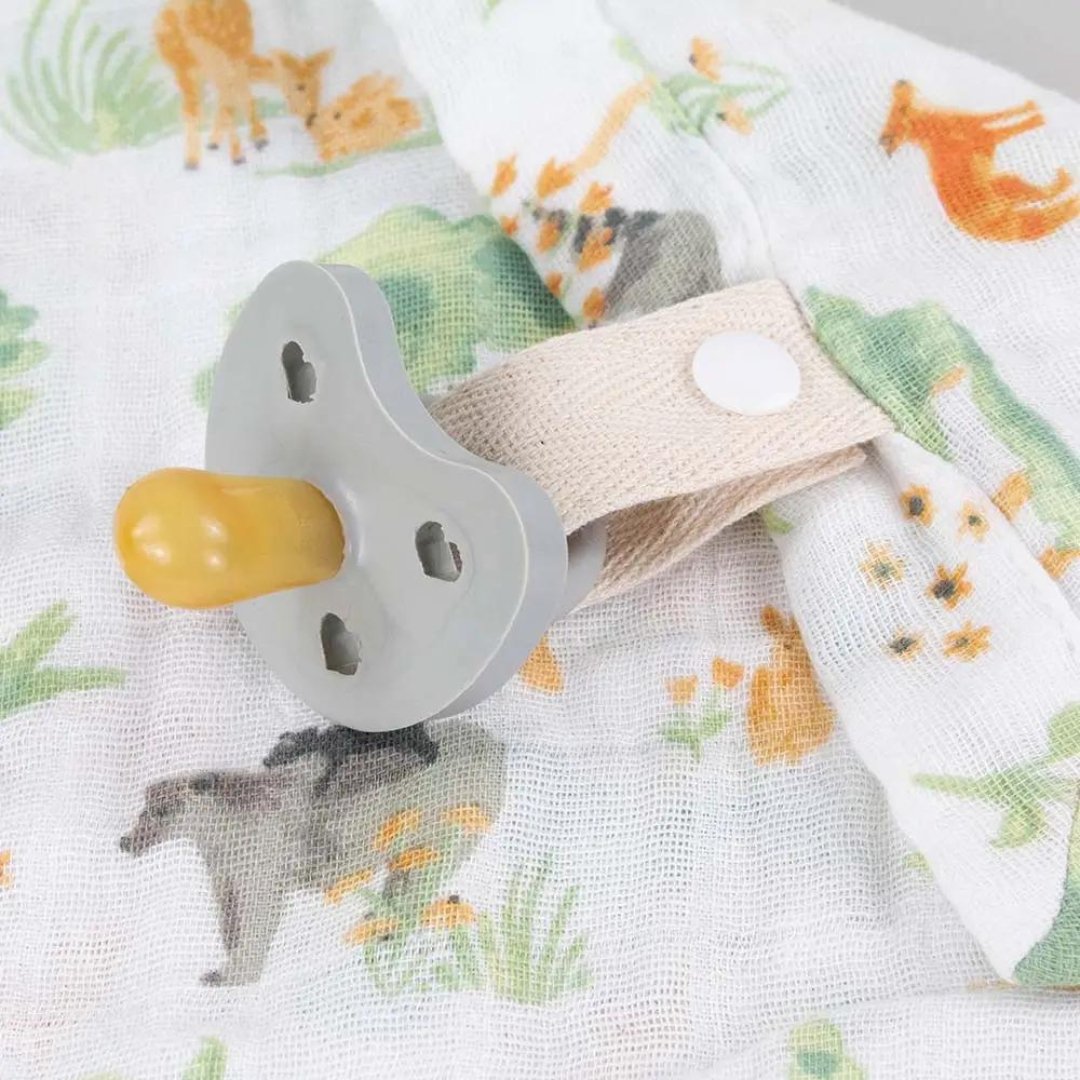 Bebe au Lait Forest Friends Classic Muslin Teether Blanket - Henry + Olives
