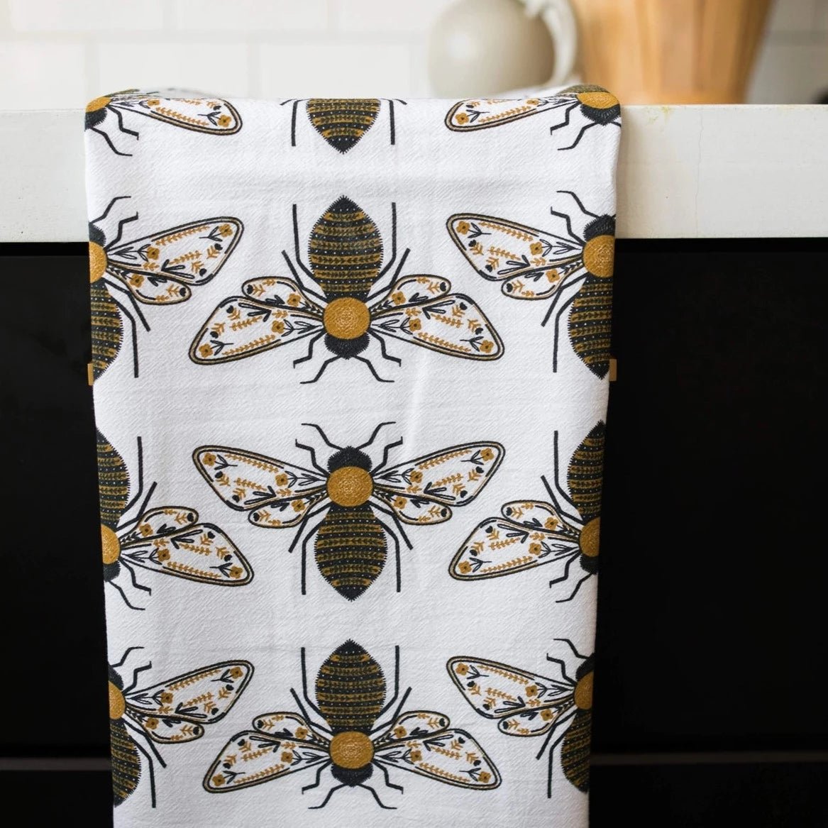 Bee Tea Towel - Henry + Olives