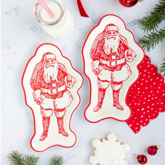 Believe 9" Shaped Santa Plate - Henry + Olives