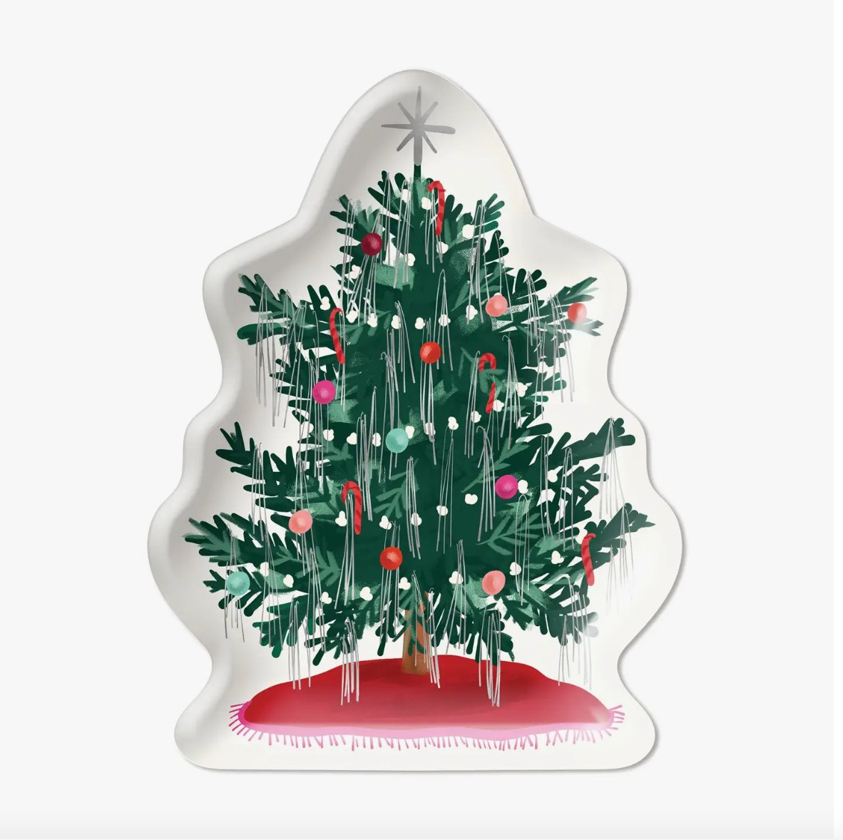 Christmas Tree Shaped Paper Plates - Henry + Olives