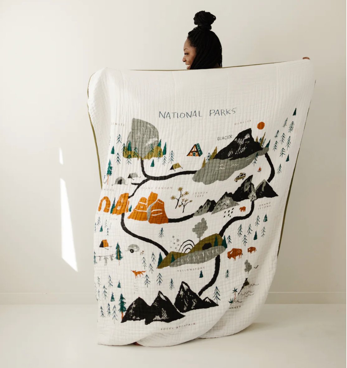 Clementine Kids Large National Park Throw Blanket - Henry + Olives